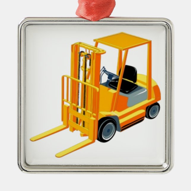 Ornement Métallique Chariot élévateur (a.k.a. chariot élévateur/camion (Devant)