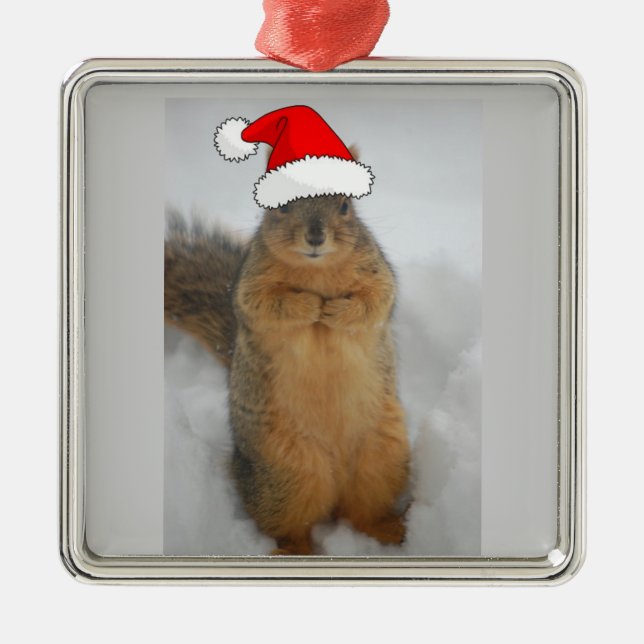 Ornement Métallique Christmas Squirrel (Devant)