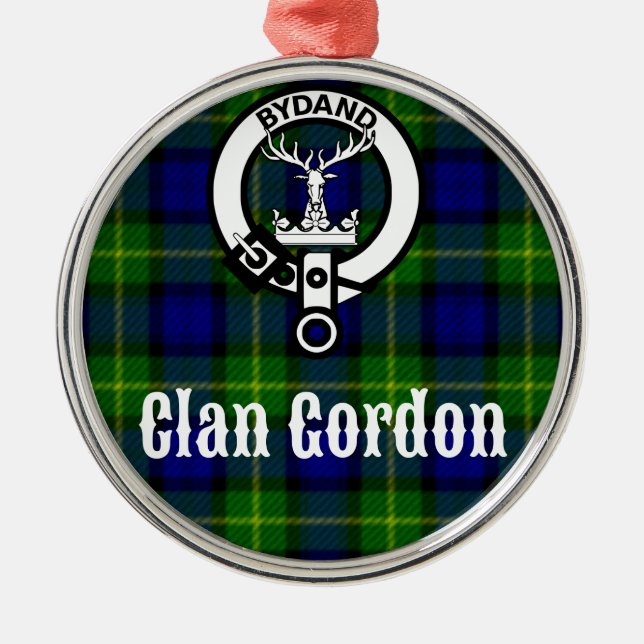 Ornement Métallique Clan Gordon Tartan Crest (Devant)