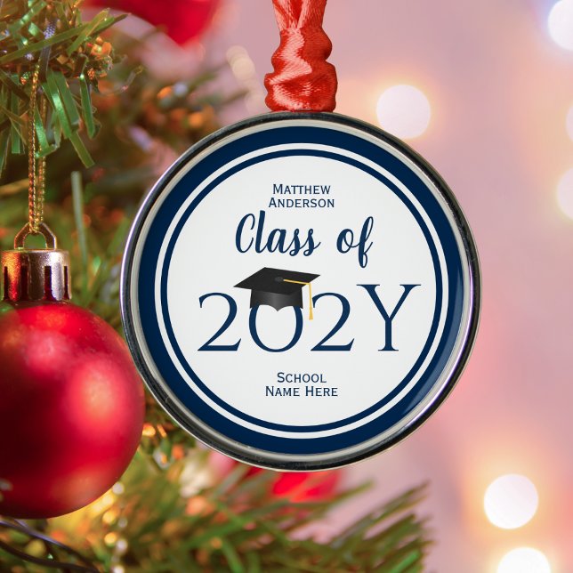 Ornement Métallique Classe de 2024 Élégant diplôme de fin d'études (Créateur téléchargé)