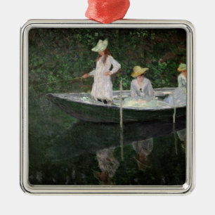 Ornement Métallique Claude Monet   le bateau chez Giverny, c.1887