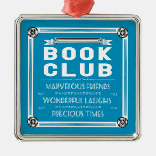 Ornement Métallique Club Vintage de livres/groupe de livres