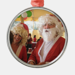 Ornement Métallique Collection Père Noël élégante.