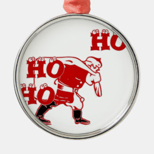 Ornement Métallique Collection Père Noël Ho Ho Ho Ho