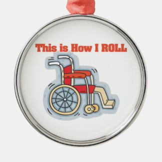 Ornement Métallique Comment je marche (fauteuil roulant)
