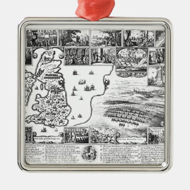 Ornement Métallique Conquêtes de Gustavus II Adolphus (Devant)