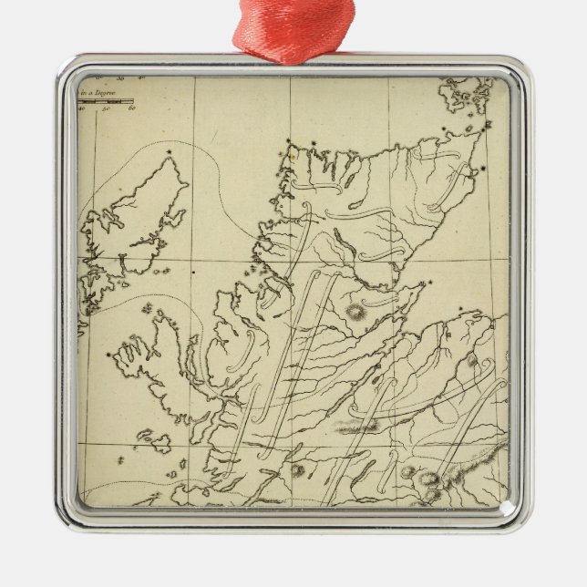 Ornement Métallique Contour de l'Ecosse (Devant)