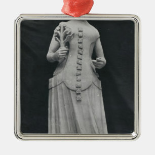 Ornement Métallique Copie d'une statue d'Isabella de la Bavière