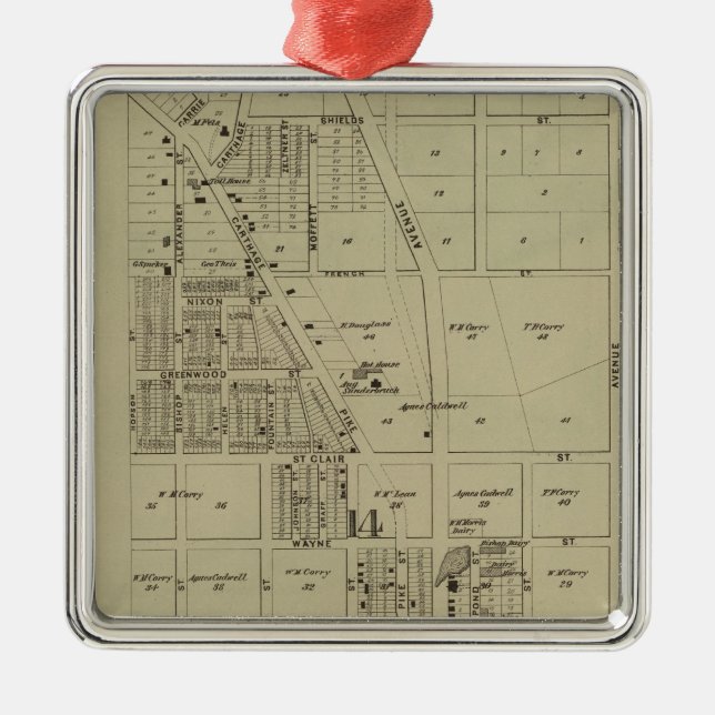 Ornement Métallique Corryville, Ohio (Devant)