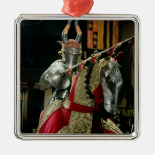 Ornement Métallique Costume d'armure et d'armure assortie de cheval