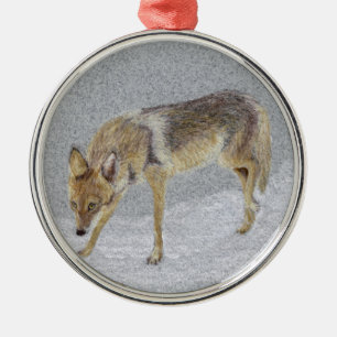 Ornement Métallique Coyote