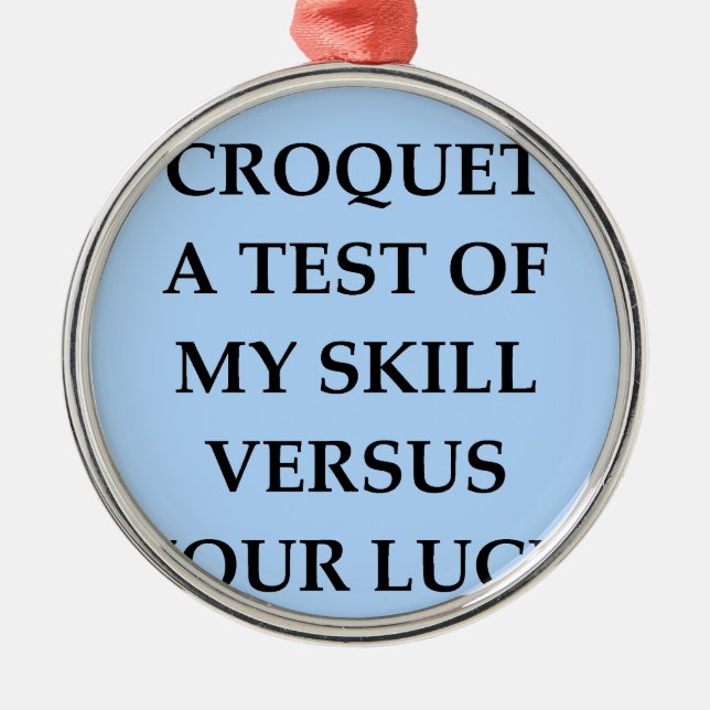Ornement Métallique croquet (Devant)