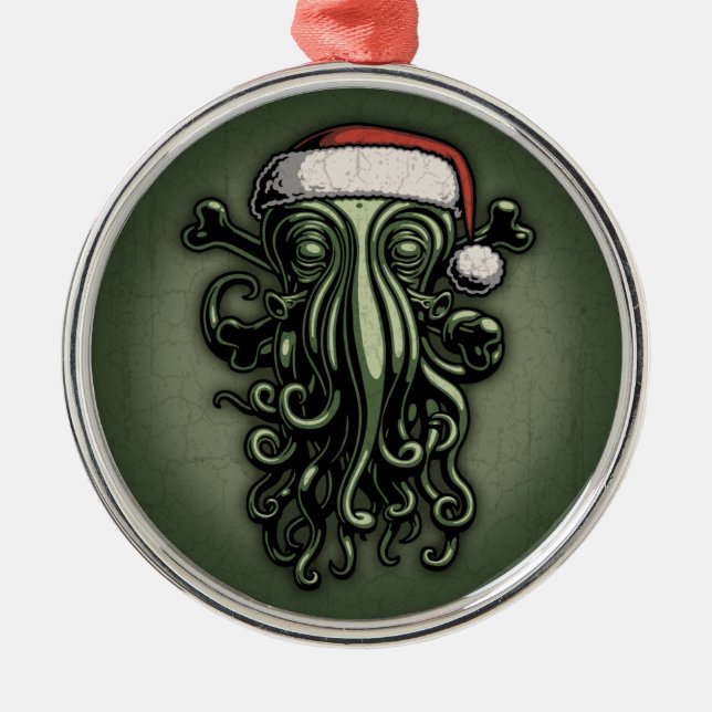 Ornement Métallique Cthulhu Claus (Devant)