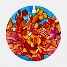 Ornement métallique de cactus