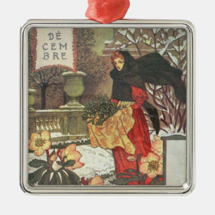 Ornement Métallique Décembre