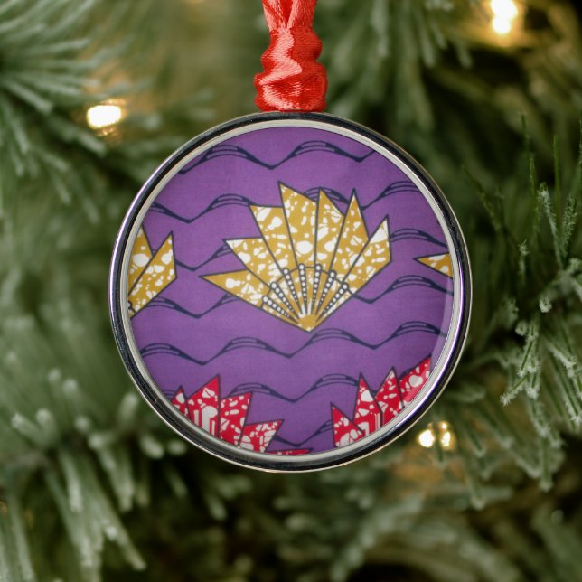 Ornement Métallique Dernière Afrique Wavy Traditionnelle Mode Art Moti (Arbre)