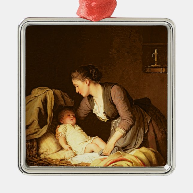 Ornement Métallique Déshabiller le bébé, 1880 (Devant)