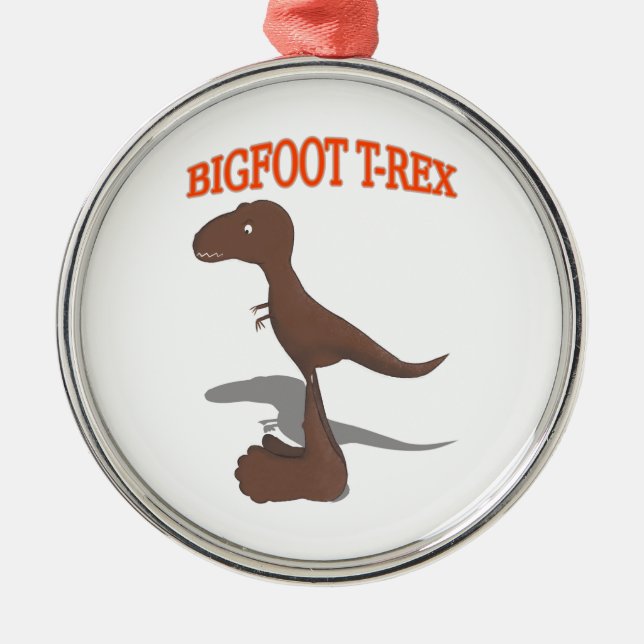 Ornement Métallique Dessin T-Rex Bigfoot (Devant)