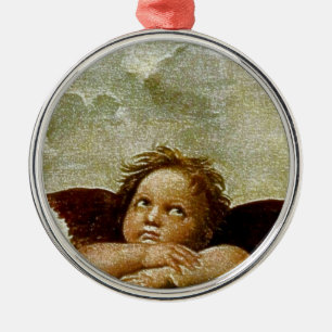 Ornement Métallique Détail de la "Vierge Sixtine" de Raphael (vers 151