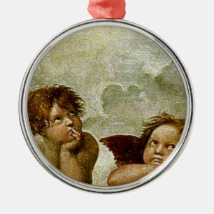 Ornement Métallique Détail de Raphael "Sistine Madonna" (circa 1513)