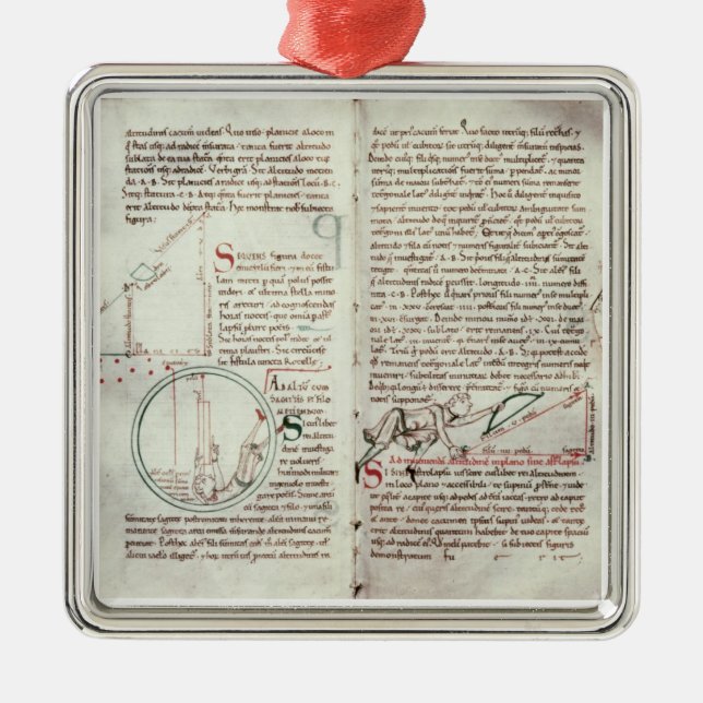 Ornement Métallique Diagrammes des mesures et du texte (vélin) (Devant)