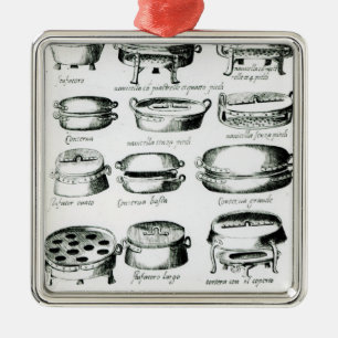 Ornement Métallique Divers navires de cuisine, 1570