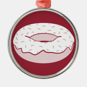 Ornement Métallique donut sprink