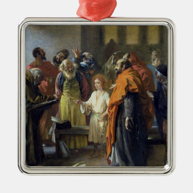 Ornement Métallique Douze-année vieux Jésus dans le temple, 1851 (Devant)