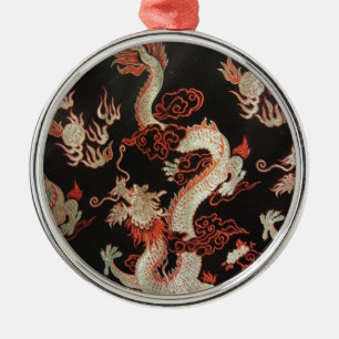 Ornement Métallique Dragon chinois
