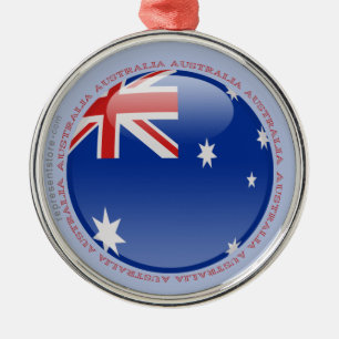 Ornement Métallique Drapeau de bulle de l'Australie