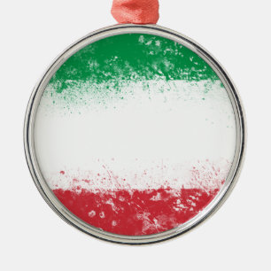 Ornement Métallique Drapeau de l'Italie
