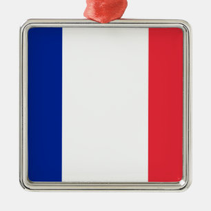 Ornement Métallique Drapeau français