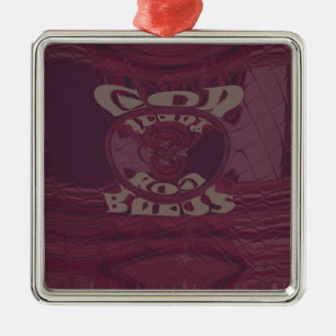 Ornement Métallique Drôle Dieu bénit kenya Hakuna Matata Giraffes wov