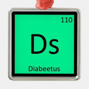 Ornement Métallique Ds - Diabeetus Mème Chimie Tableau Périodique