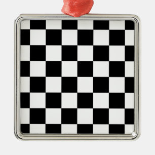 Ornement Métallique Échecboard