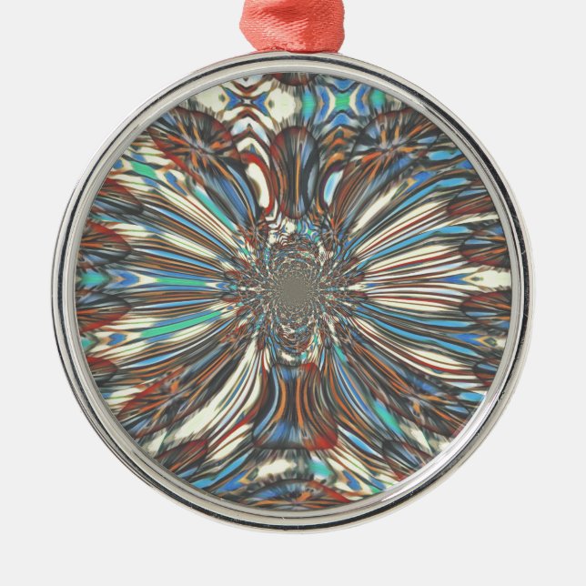 Ornement Métallique Edgy African Urban Pop Art Conception optique Abst (Devant)