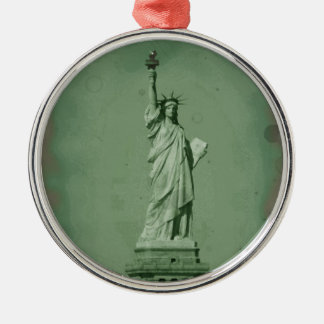 Ornement Métallique Effet photo endommagé Statue de la Liberté