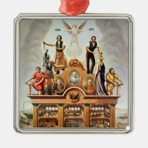 Ornement Métallique Emblème commercial de la société amalgamée