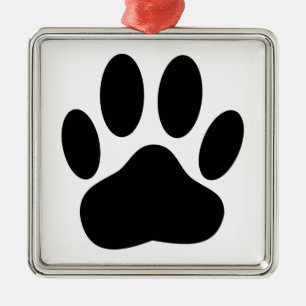 Ornement Métallique Empreinte de chien