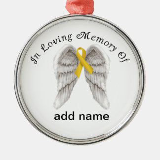 Ornement Métallique Enfance commémoratif de ruban d'or d'ornement de