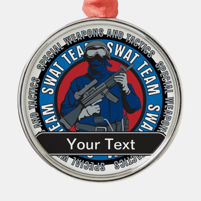 Ornement Métallique Équipe de choc faite sur commande (Devant)