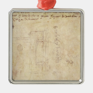 Ornement Métallique Étude architecturale avec des notes