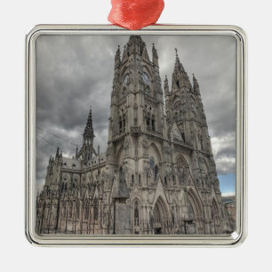Ornement Métallique Extérieur de la Basilique à Quito, Équateur