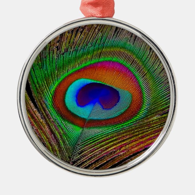 Ornement Métallique Feather Vibrant Copper (Devant)