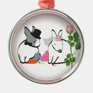 ORNEMENT MÉTALLIQUE FÉLICITATIONS DE MARIAGE !