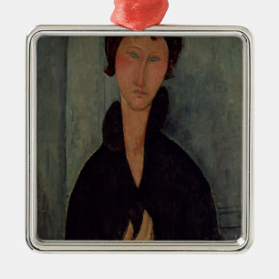 Ornement Métallique Femme avec les yeux bleus, c.1918