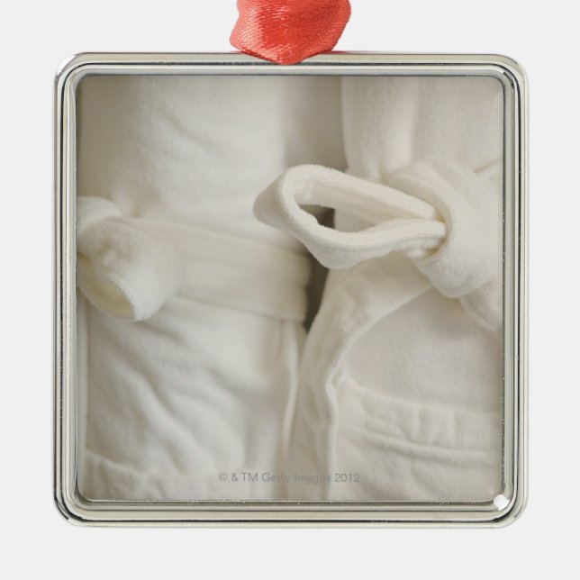 Ornement Métallique Fermez-vous des serviettes dans le spa (Devant)