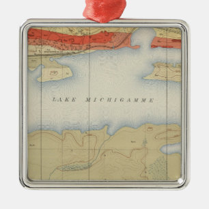 Ornement Métallique Feuille détaillée V de géologie