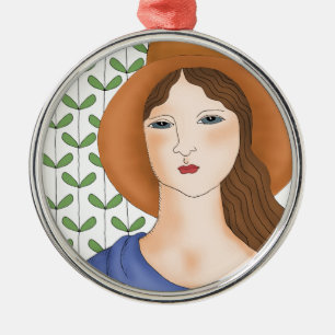 Ornement Métallique Fier d'être biologique