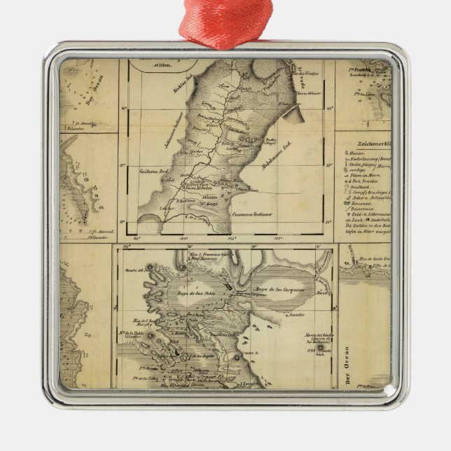 Ornement Métallique Fièvre de l'or de la Californie (Devant)